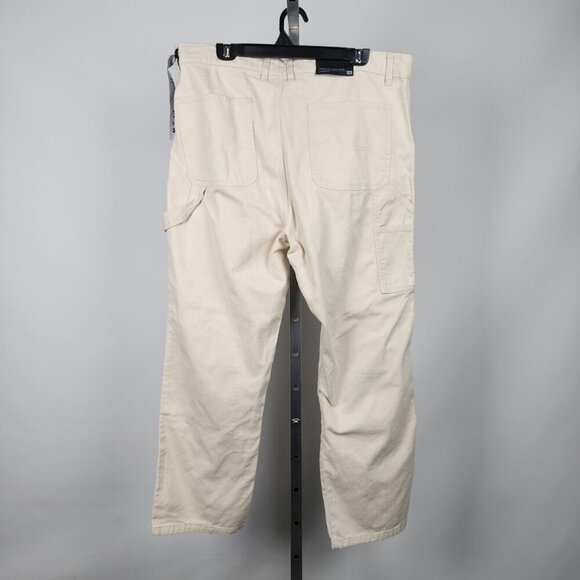 WXYZ Men Cream Denim Carpenter Loose Fit Pants Size 36 - Picture 6 of 9